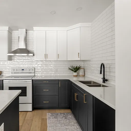 White kitchen renovation by Carpet One Sault Ste. Marie, ON 